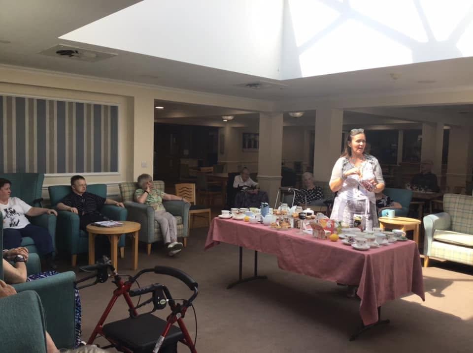 Residents enjoy a trip around the world through tea